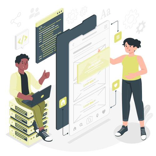web development illustration
