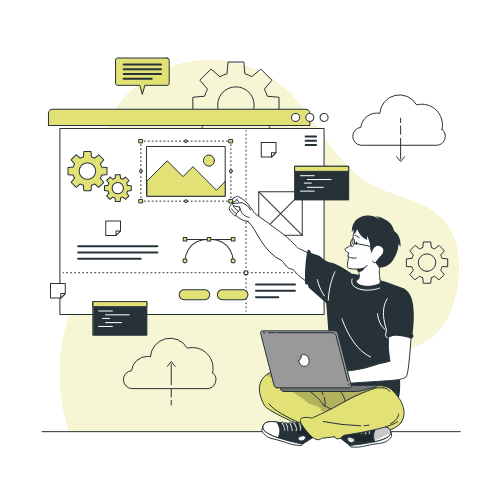 web development illustration